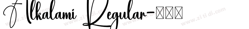 Alkalami Regular字体转换